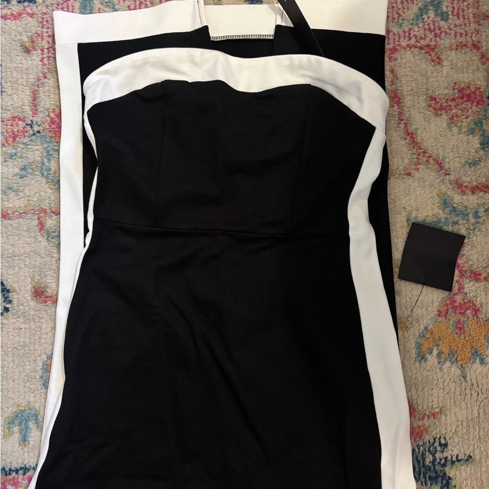 Lulus Bodycon Black and White Dress - Size M